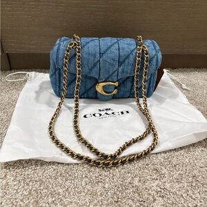 Coach Quilted Tabby 20 Denim